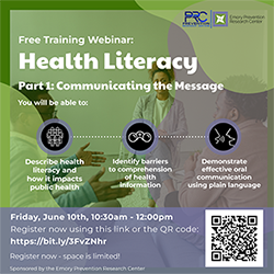Health Literacy Webinar